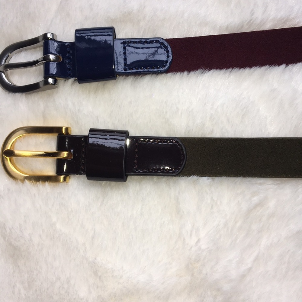 Bundle of LOFT Suede Skinny Belts Sz Large (L)